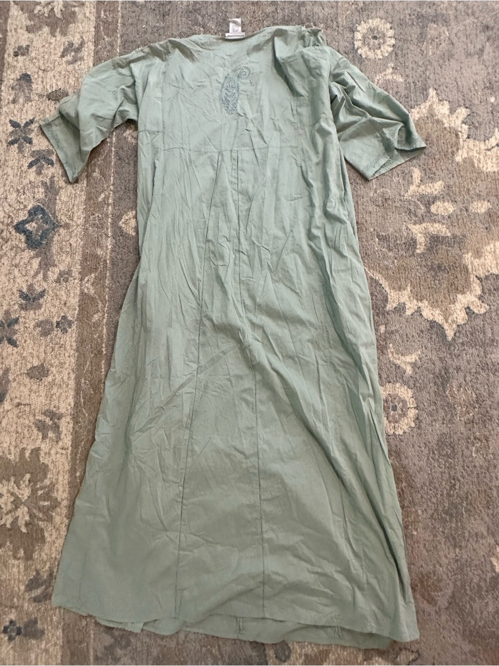 Soft Surroundings Sage Green XL 100% Cotton Cottagecore - Picture 8 of 10
